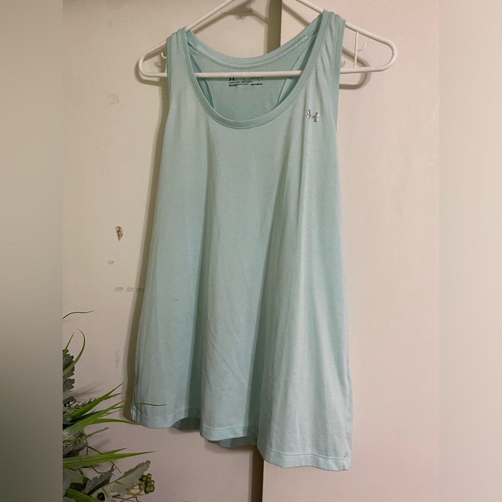 Under Armour light green dri fit tank top